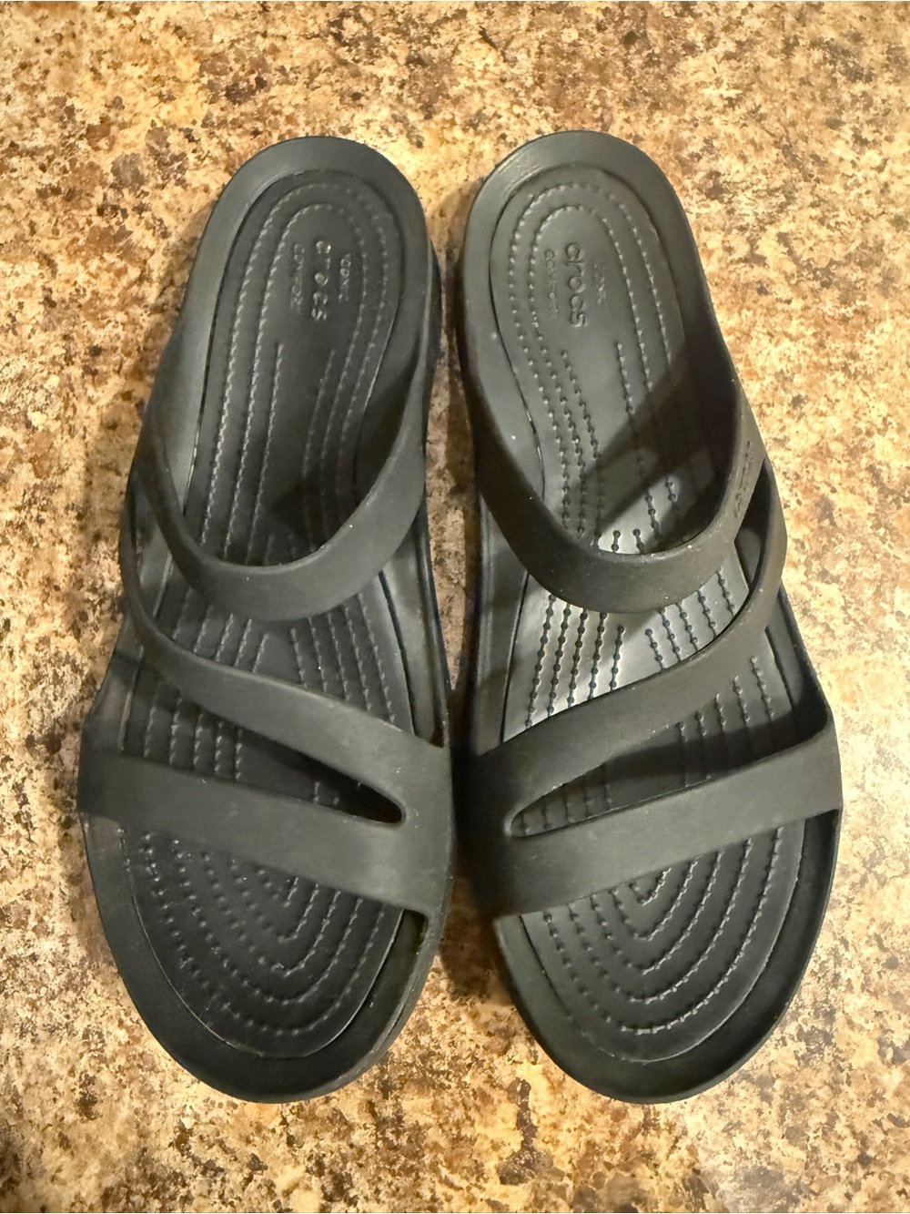 CROCS Women's Black Slip-On Sandal